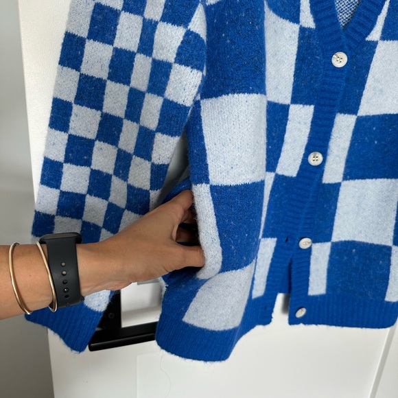Brand New ! Vans Checkered Button Up Cardigan Sweater - Picture 6 of 9